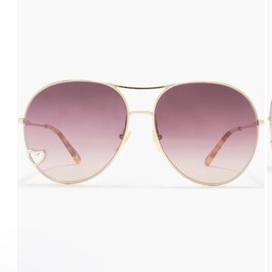 NWOT Chloe Aviator Sunglasses with case and cloth